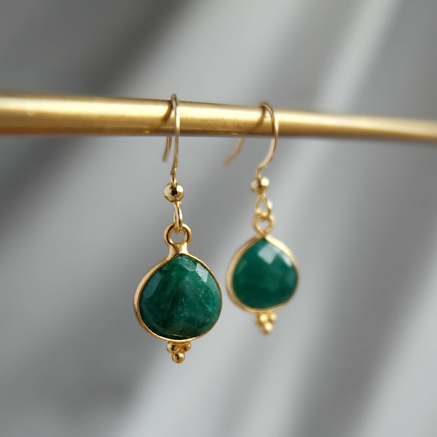 Emerald Drop Earrings
