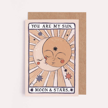Sun, Moon & Stars Card | Valentine's Card | Love Cards