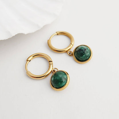 African Turquoise Earrings