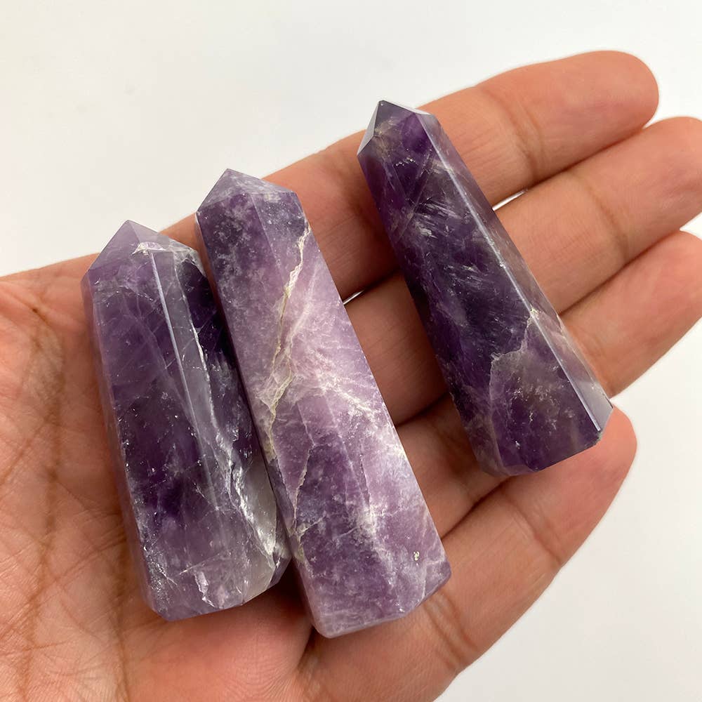 Small Obelisk Tower, 5-7cm: Amethyst
