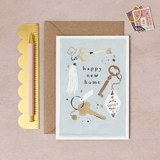 Keys New Home Card | Housewarming Card | New House Card