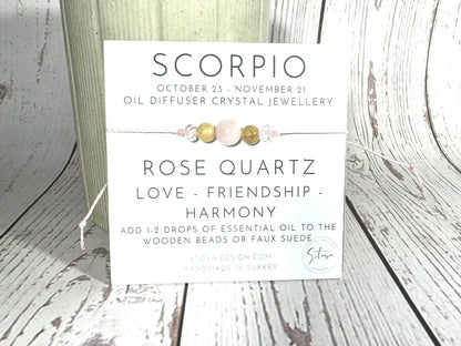 Zodiac Oil Diffuser Bracelet: Libra