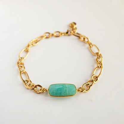 Amazonite Chain Bracelet