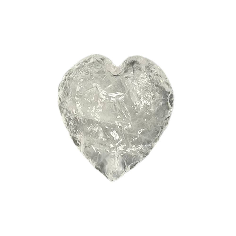 Faceted Small Crystal Heart, 2-3cm: Opalite