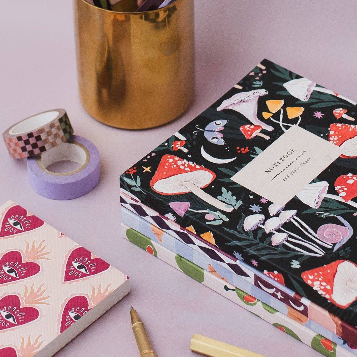 Mushrooms Notebook | Plain Page Journal | Notebooks