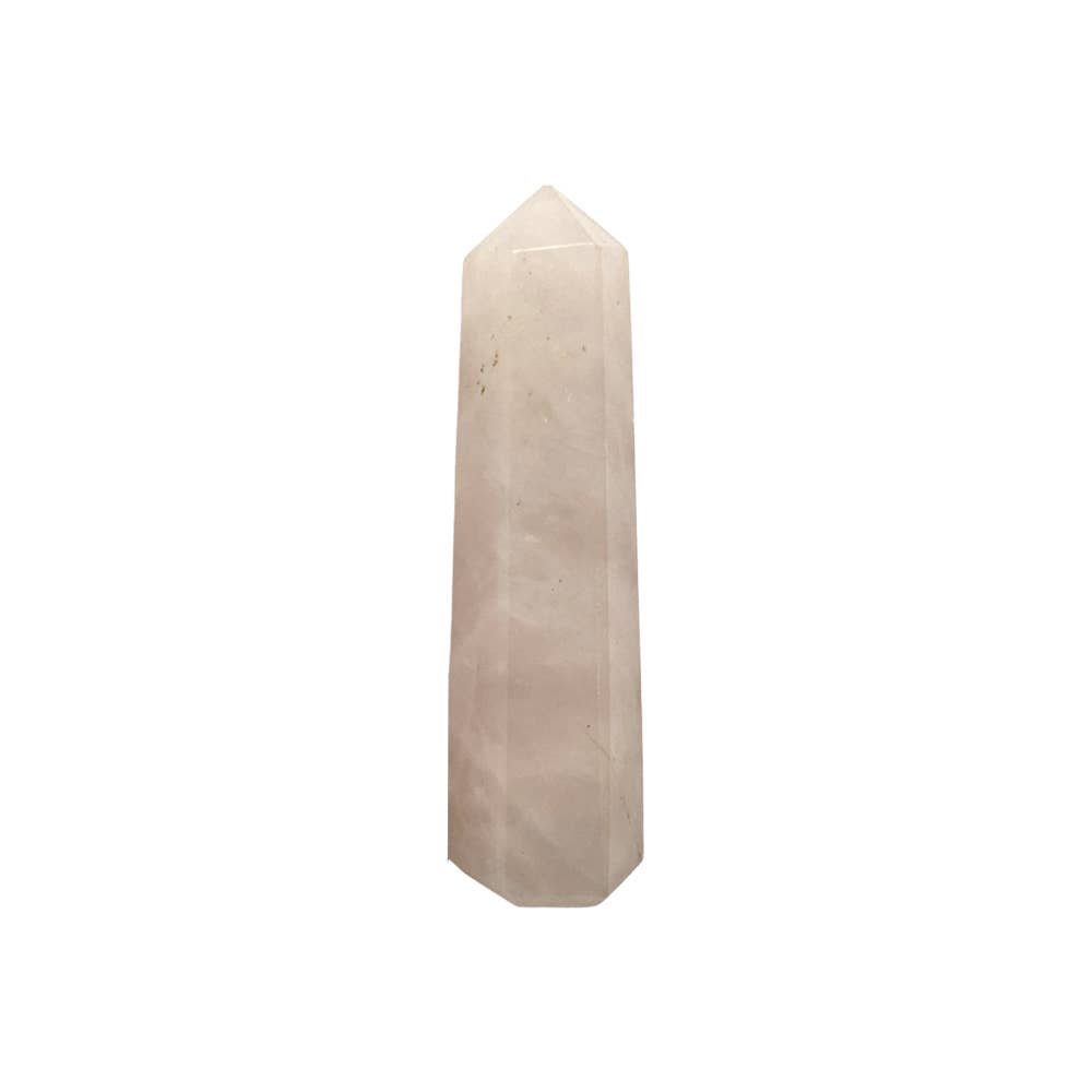 Small Obelisk Tower, 5-7cm: Rose Quartz