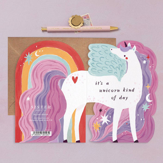 Unicorn Birthday Card | Kids Birthday Card | Childrens Cards