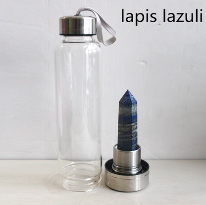 Crystal Water Bottle Cup (More Colours): Citrine
