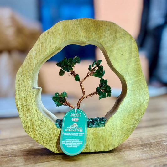 Green Aventurine Gemstone Tree Garden- 60 Stones