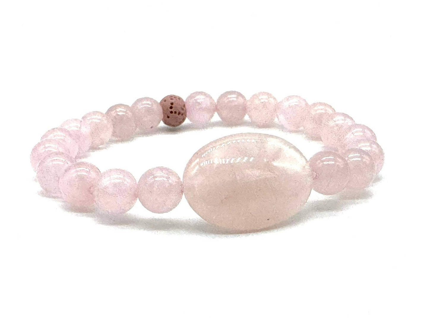 Rose Quartz Diffuser Bracelet: Medium