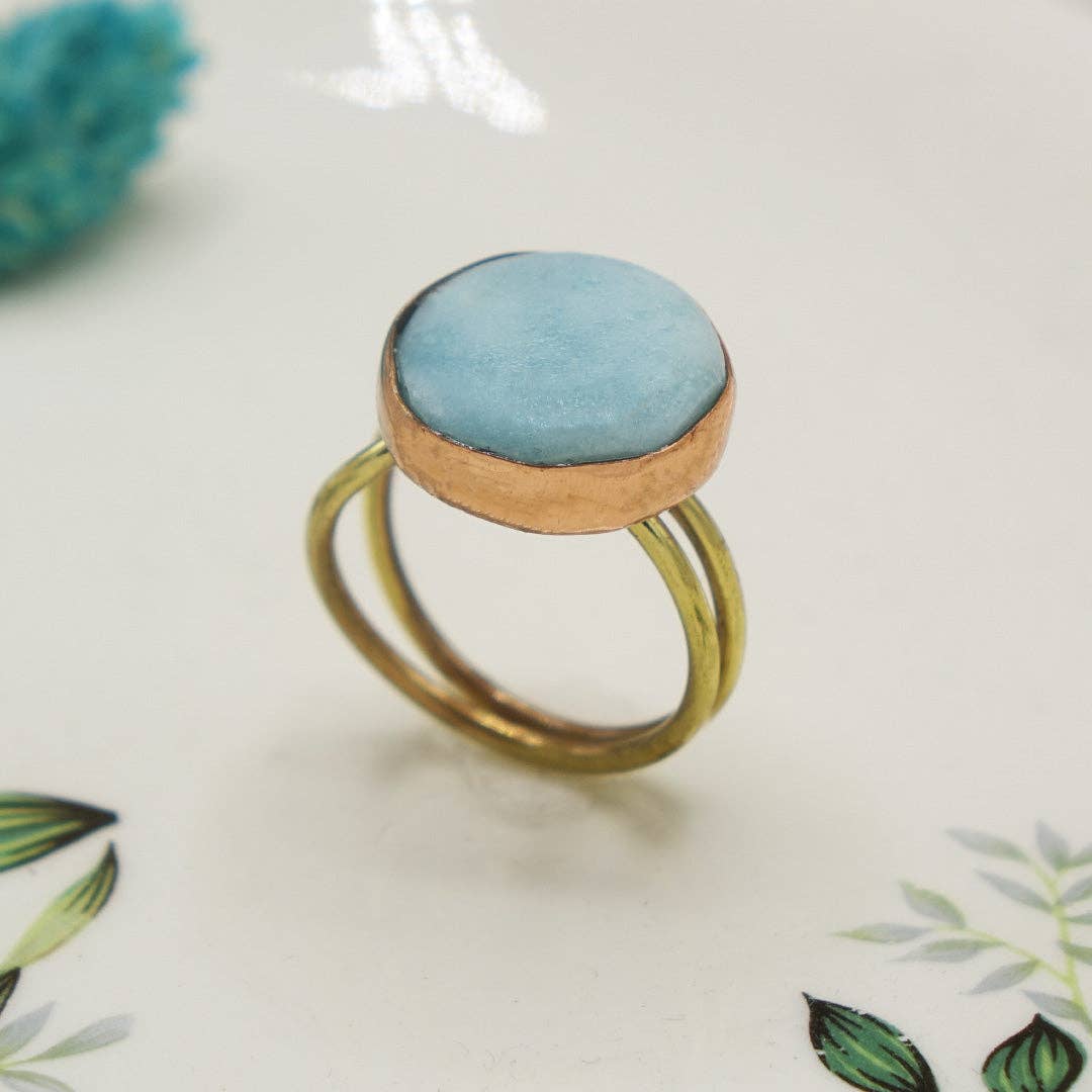 Amazonite Gemstone Ring