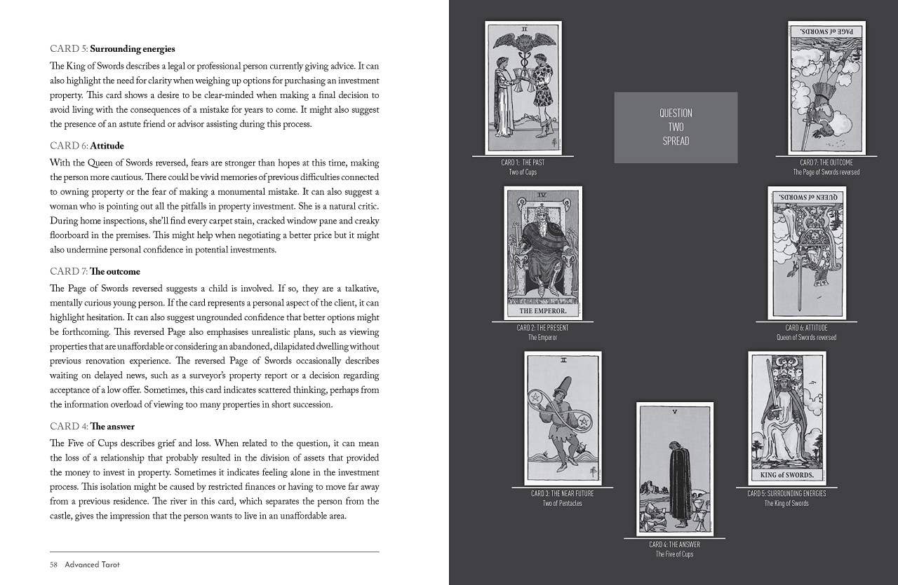 Advanced Tarot Book Blue Angel