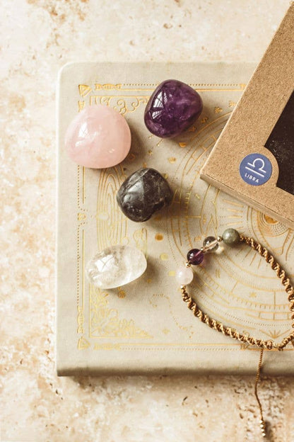 Zodiac Crystal & Bracelet Gift Set : Libra