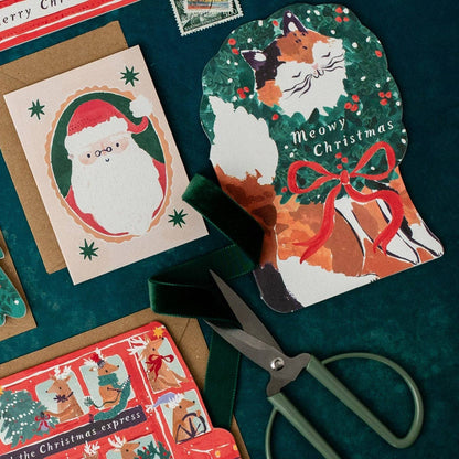 Cat Meowy Christmas Card | Holiday Cards | Christmas Cards