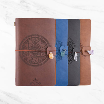 Myga Crystal Notebooks in Singles : Mandala Tan