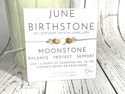 Birthstone Oil Diffuser Bracelet: November