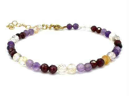 Dainty Crystal Birthstone Bracelets: May