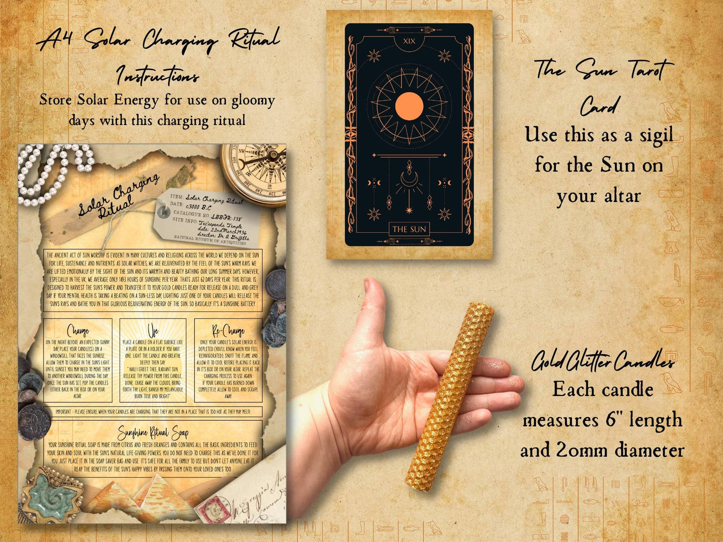 10 Solar Charging Candles Kit