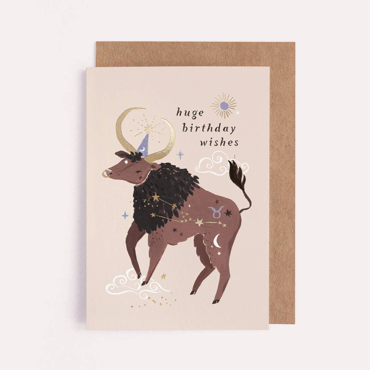Bull Zodiac Birthday Card | Taurus Star Sign | Astrology