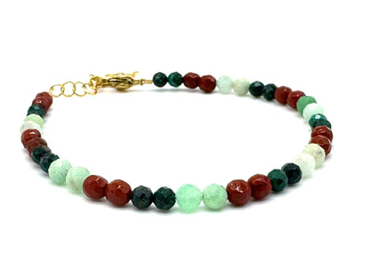 Dainty Crystal Birthstone Bracelets: March