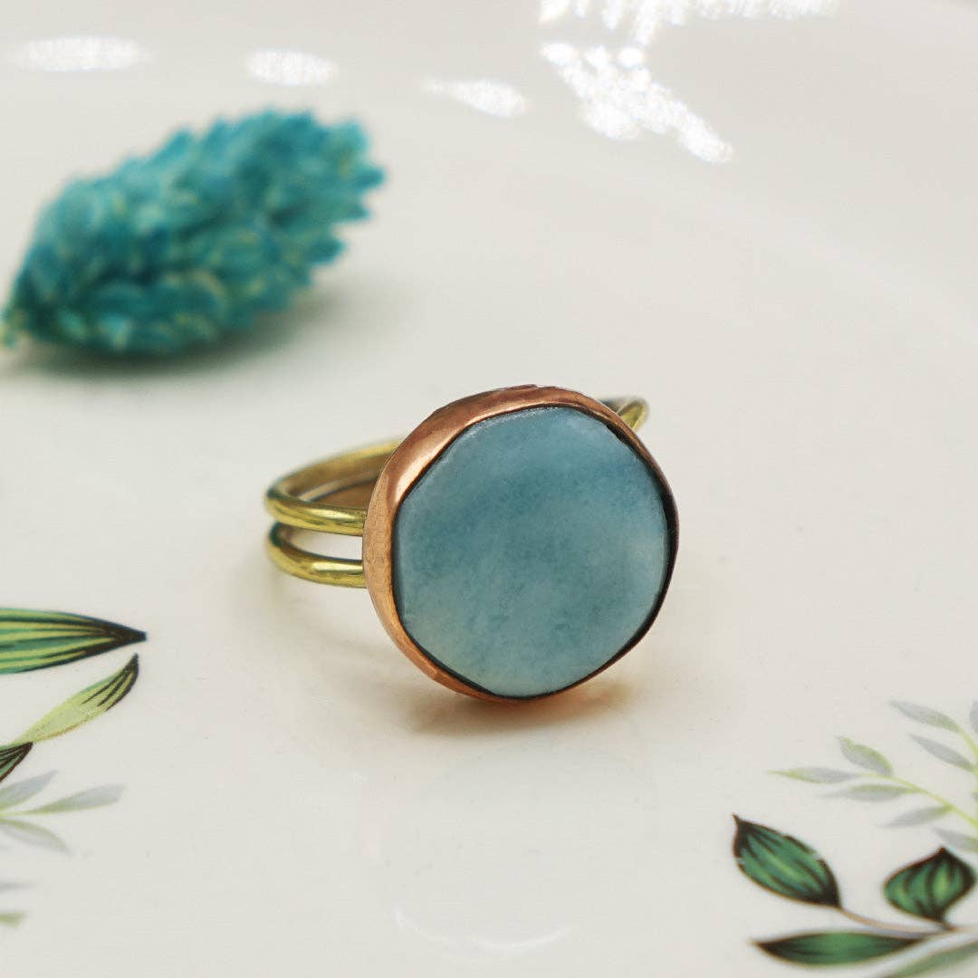 Amazonite Gemstone Ring