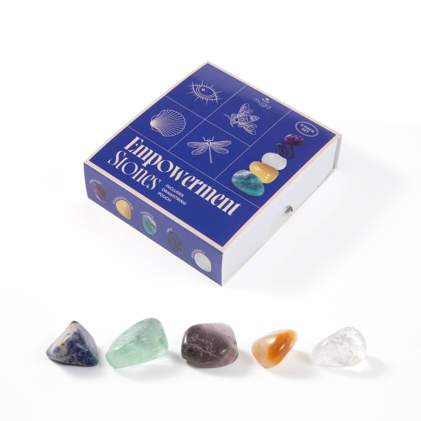 Myga Wellbeing Crystal Collection - Single Units: Empowerment