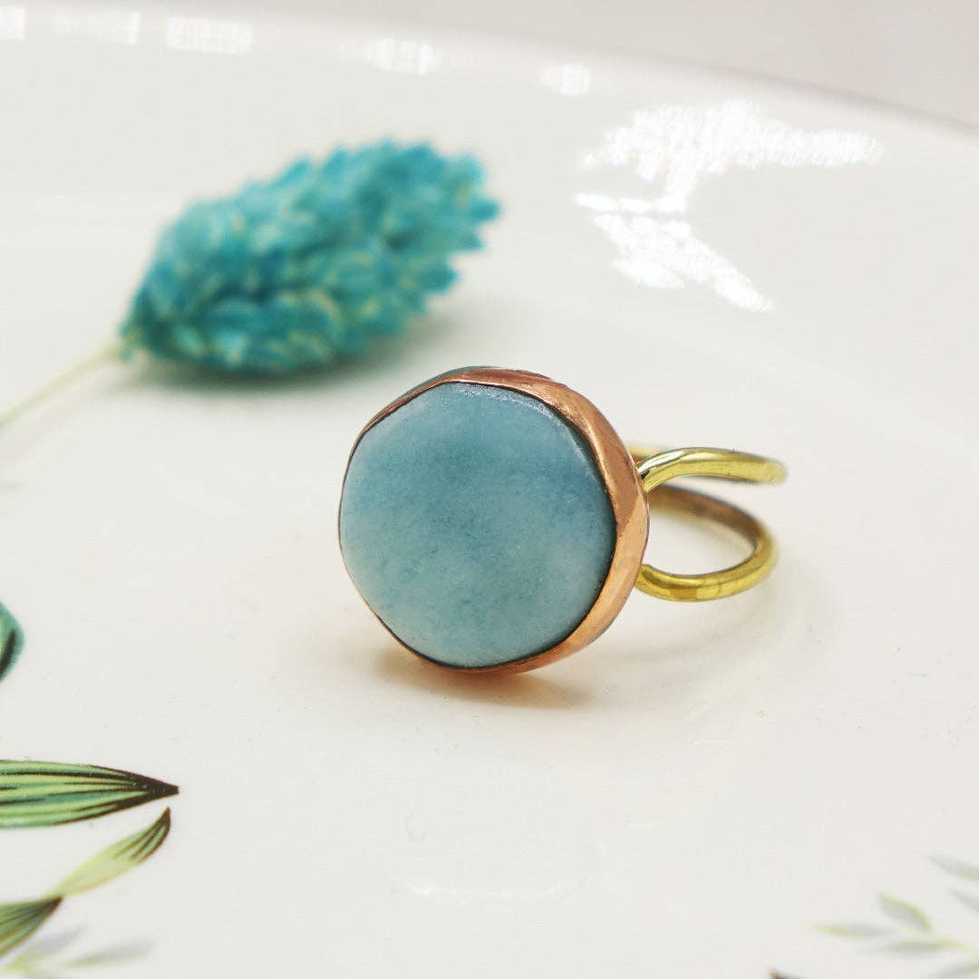 Amazonite Gemstone Ring