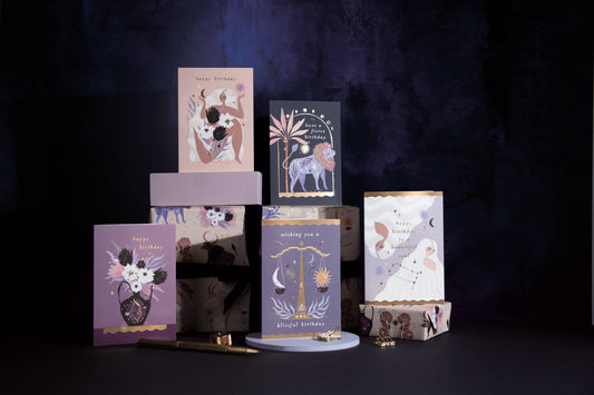 Vase Zodiac Birthday Card | Sagittarius Star Sign Card