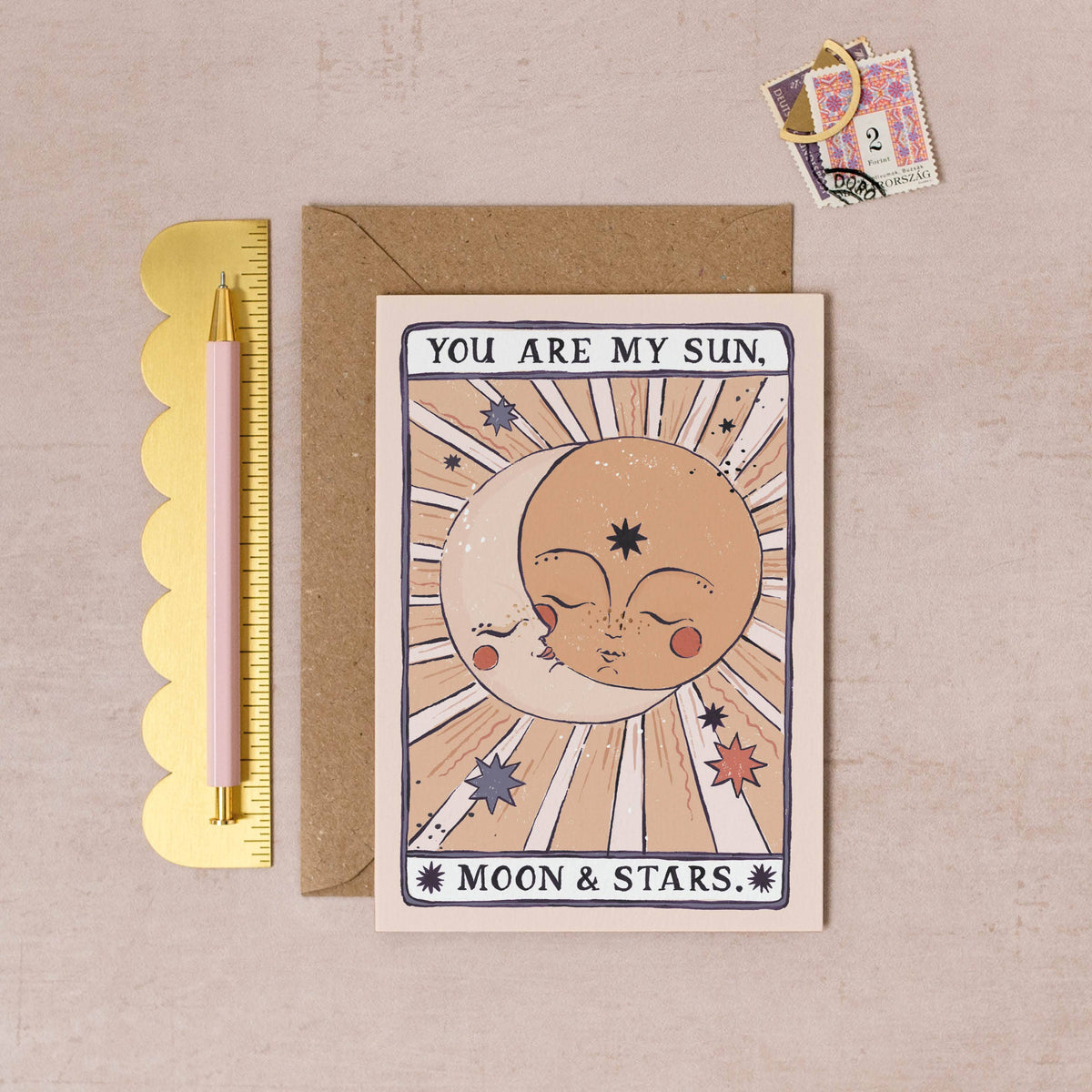 Sun, Moon & Stars Card | Valentine's Card | Love Cards
