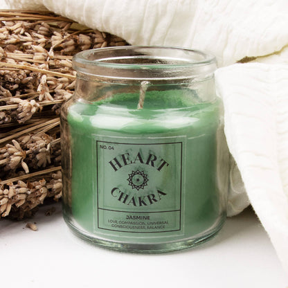 Seven Chakra Candles: Heart - Jasmine Scent