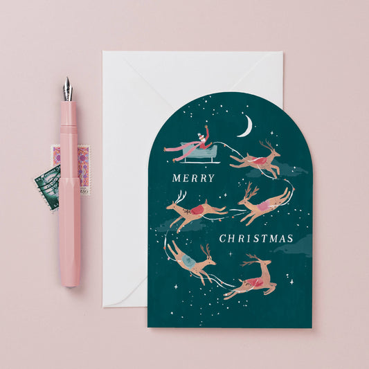 Reindeer Christmas Card | Holiday Cards | Seasonal Cards