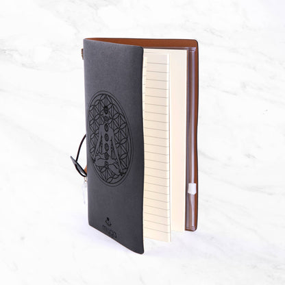 Myga Crystal Notebooks in Singles : Chakra Brown