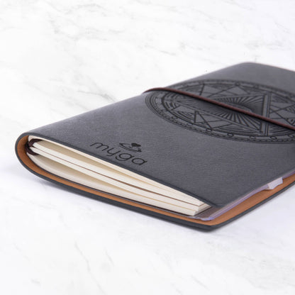 Myga Crystal Notebooks in Singles : Mandala Tan