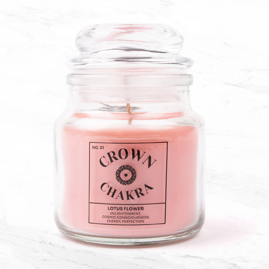 Seven Chakra Candles: Crown - Lotus Scent