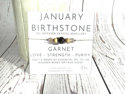 Birthstone Oil Diffuser Bracelet: June