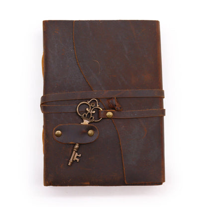 Oiled Leather & Key (13x18cm)