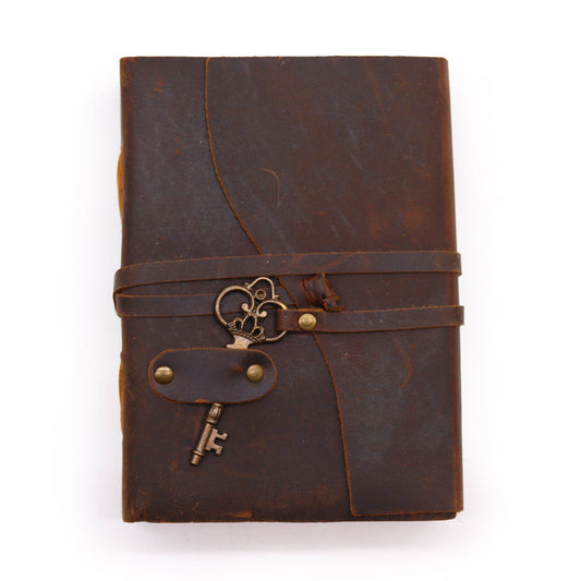 Oiled Leather & Key (13x18cm)