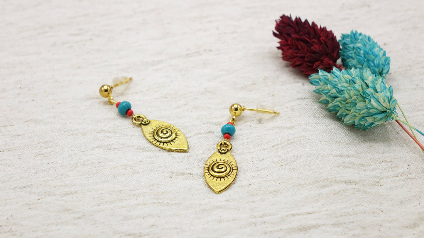 Boho Evil Eye Earrings