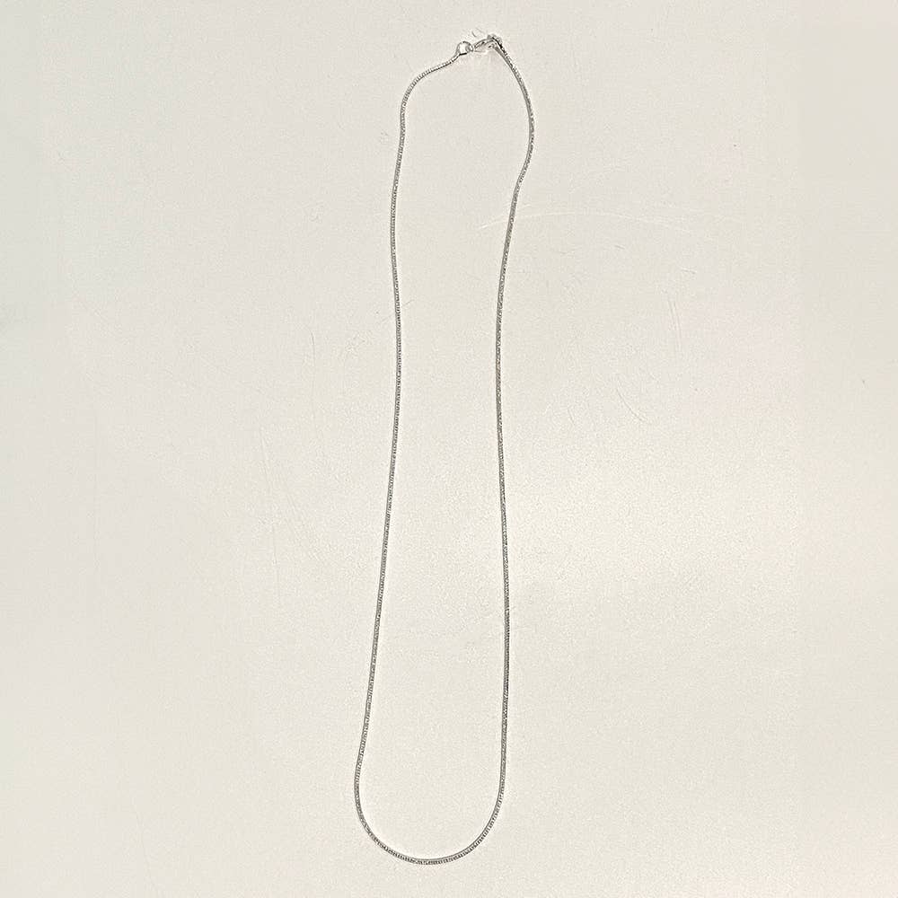 Silver-Plated Chains, Pack of 10: 20" / Box Chain