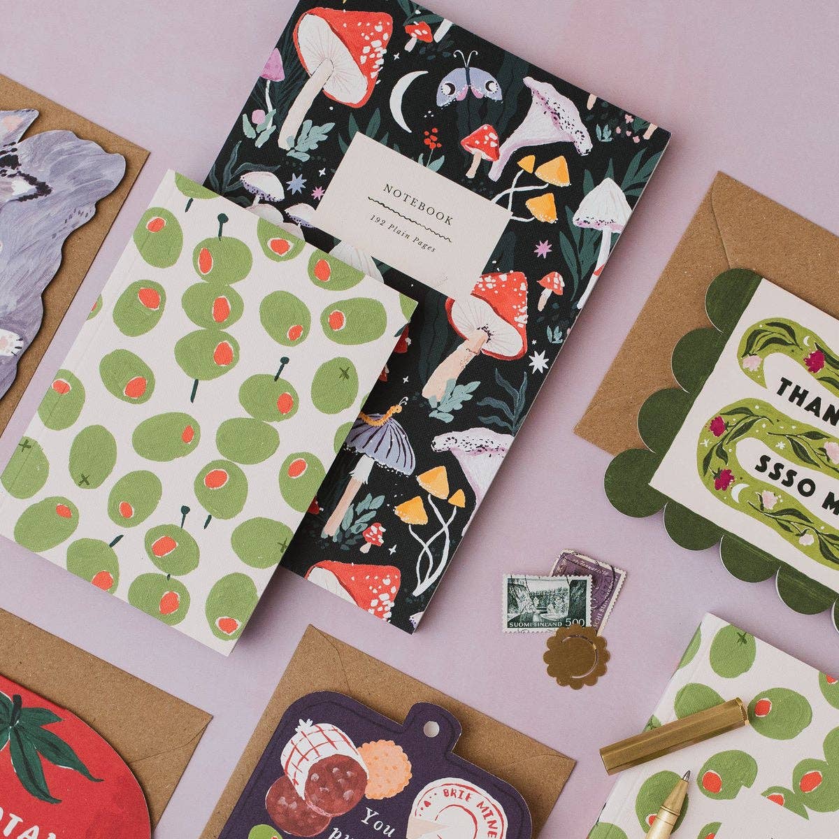 Mushrooms Notebook | Plain Page Journal | Notebooks