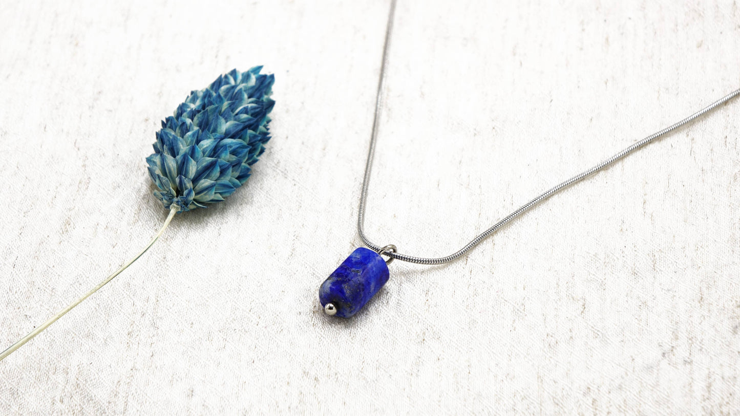 Lapis Lazuli Crystal Stone Necklace