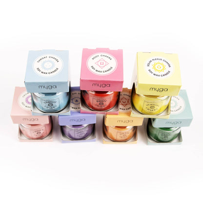 Seven Chakra Candles: Heart - Jasmine Scent