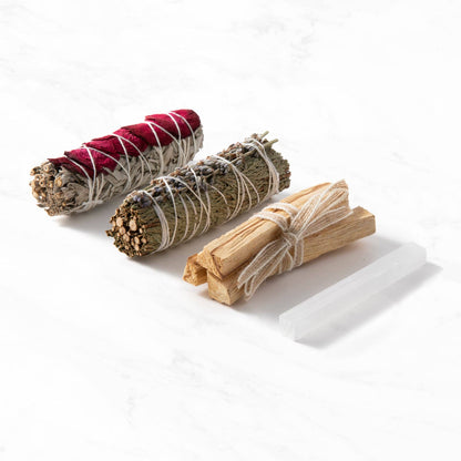 Earth’s Smudge Ritual Gift Set – Cleanse, Ground & Uplift