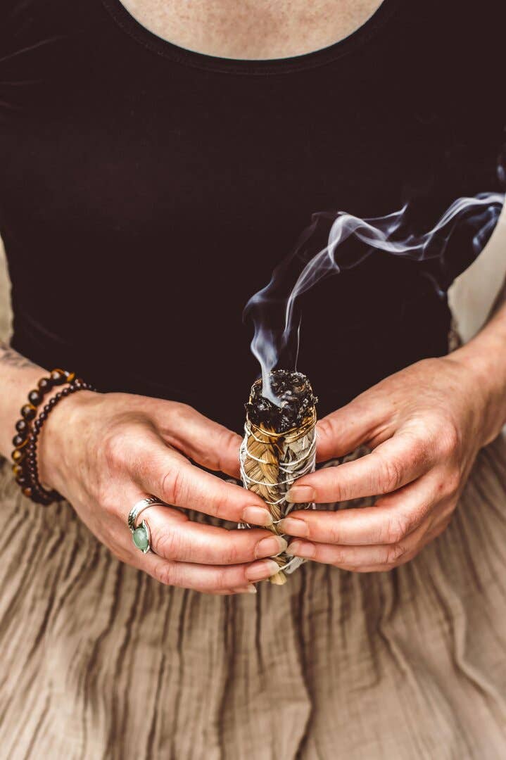 White Sage & Sweetgrass Smudge