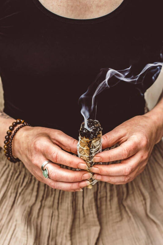 White Sage & Sweetgrass Smudge