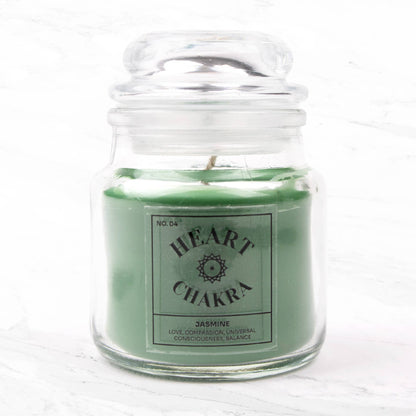Seven Chakra Candles: Heart - Jasmine Scent