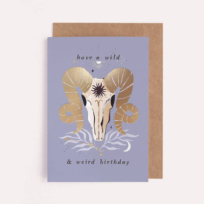 Ram Zodiac Birthday Card | Aries Star Sign | Astrology Cards