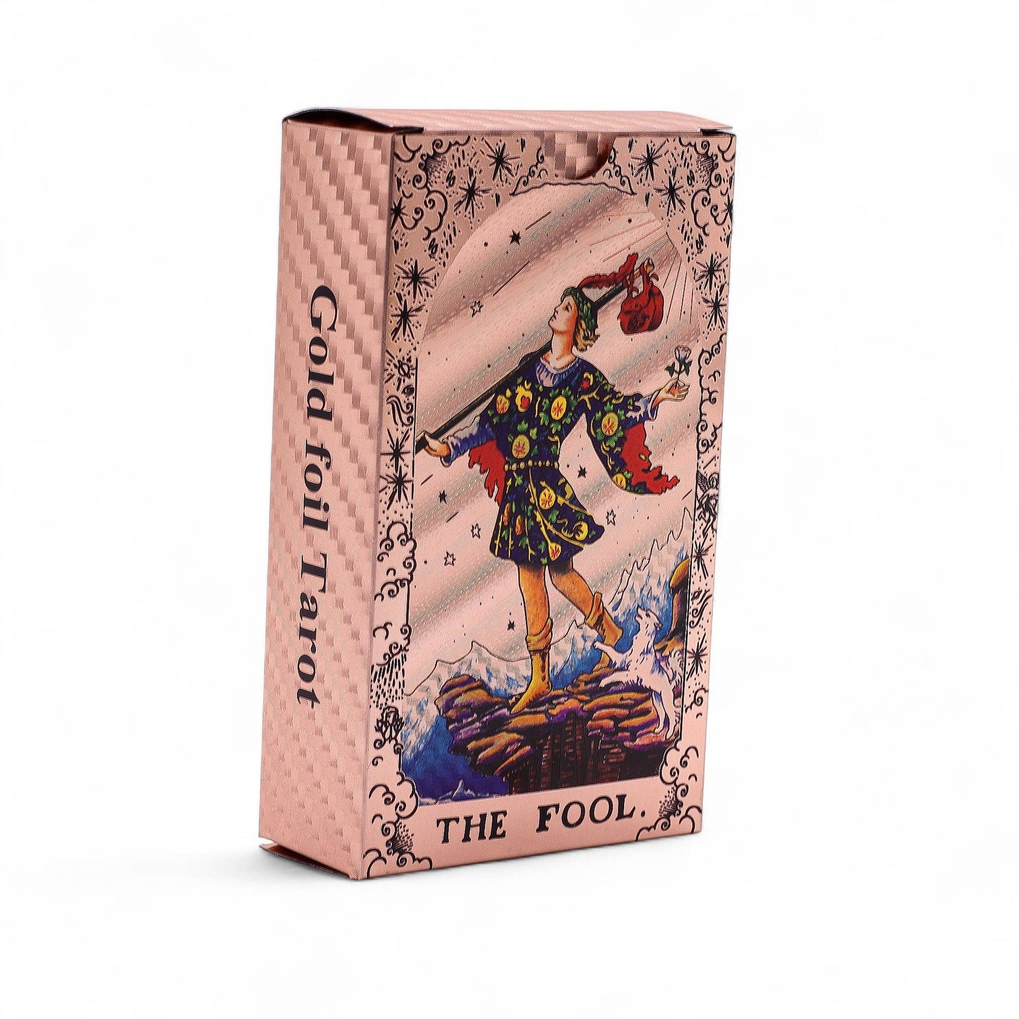 Tarot Card Set Rose Gold Foil - Moon Phase - with booklet