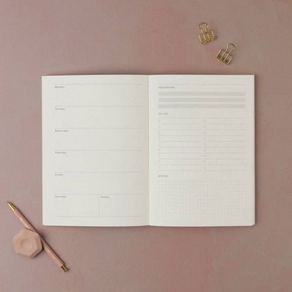 Nurture Botanical Weekly Planner | Undated Weekly Organiser