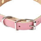Pink Dog Collar Chakra Stones